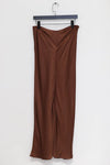 BASERANGE tight skirt SKDYF-VI-SP24 dark brown